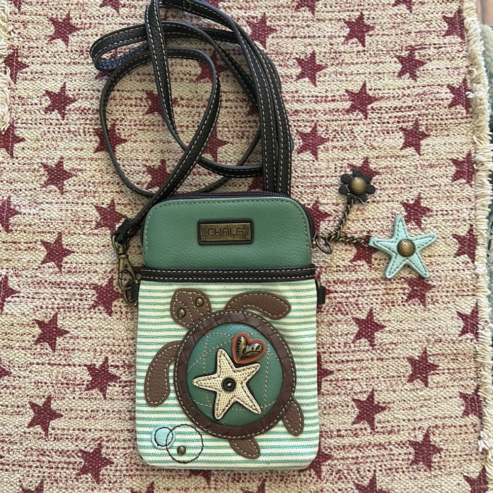 Chala Medium Green and Tan Turtle Mini